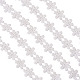 ポリエステルレーストリム  花柄  ホワイト  33mm&nbsp;OCOR-TAC0008-19-1