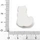キュートな樹脂カボション  猫  淡い茶色  24.5x19x6.5mm&nbsp;CRES-D302-01E-3