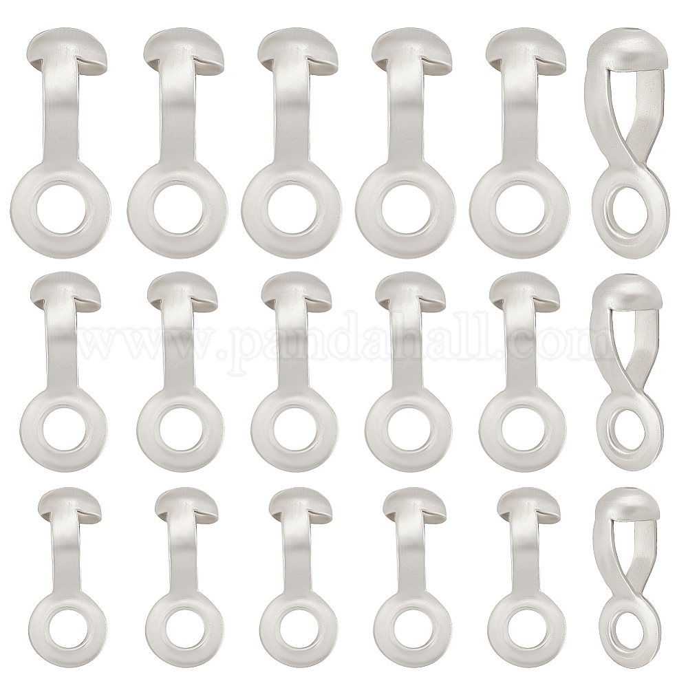 Swpeet 100-Pack 304 Stainless Steel Ball Chain Pull Loop Connectors – 6 Sizes For Jewelry, Ceiling Fans, Crafts & DIY