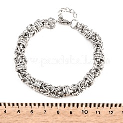304 Stainless Steel Byzantine Chain Bracelets for Women Men&nbsp;BJEW-H643-09P