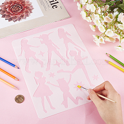 Plastic Drawing Painting Stencils Templates&nbsp;DIY-WH20012-07H