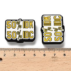 単語 50% idk 50% idc 食品グレードの環境に優しいシリコンフォーカルビーズ  DIYネックレスの製作  ゴールデンロッド  24x30.5x7.5mm  穴：2.5mm&nbsp;SIL-I007-07