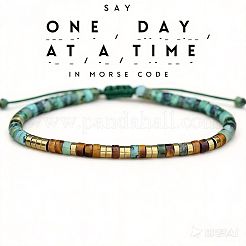 Adjustable Natural African Turquoise(Jasper) and Tiger Eye Heishi Beads Braided Bead Bracelets&nbsp;WGCF761-01