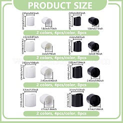 32Pcs 4 Styles PP Plastic Press Caps&nbsp;AJEW-GA0008-84