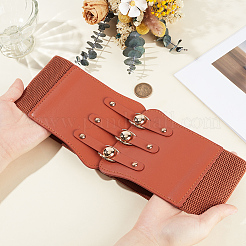 1Pc Imitation Leather Elastic Waist Belts for Women&nbsp;AJEW-CL0002-92A