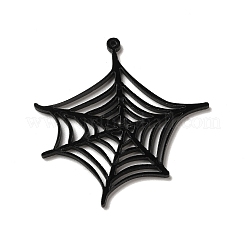 ハロウィン不透明アクリルパーツ  六角  54x53x2mm  穴：1.6mm&nbsp;SACR-P020-C05