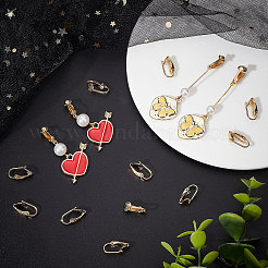 30Pcs Brass Clip-on Earring Findings&nbsp;KK-BBC0004-86