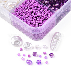 DIY 10 Style ABS & Acrylic Beads Jewelry Making Finding Kit&nbsp;DIY-N0012-05F