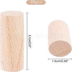 20Pcs Beech Wood Craft Sticks&nbsp;DIY-NB0006-51