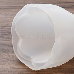 花のDIYキャンドル作り  レジン型  UVレジン用  エポキシ樹脂工芸品作り  ホワイト  79.5x81x84.5mm  内径：40.5mm&nbsp;LS-SIMO-M045-02