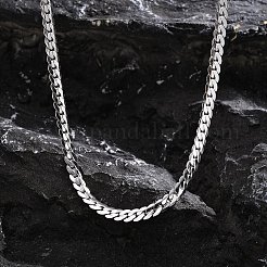 Stainless Steel Cuban Link Chains Necklaces&nbsp;PW-WGE1B56-01