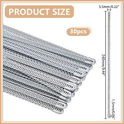 30Pcs Galvanized Steel Tube Boning&nbsp;DIY-HY0003-19A