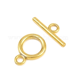 Ring Brass Toggle Clasps&nbsp;KK-G548-33G