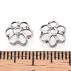 Tibetan Style 925 Sterling Silver Bead Caps&nbsp;STER-T007-70AS