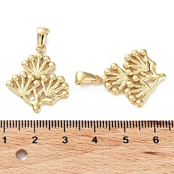 304ステンレスペンダント  枝チャーム  ゴールドカラー  25.5x21.5x2mm  穴：6x2.5mm&nbsp;STAS-P329-14G