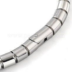 変色しない201ステンレススチール製ヒンジ付きバングル  コラム  内径：2-3/8x2インチ（5.9x5cm）&nbsp;STAS-Z057-01F