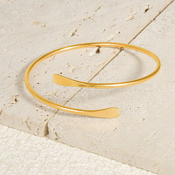 Simple 304 Stainless Steel Cuff Bangles for Women&nbsp;VJ2383-2