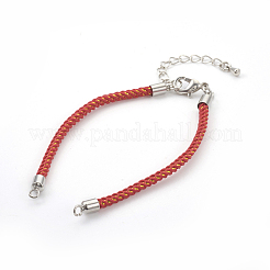 Adjustable Nylon Cord Bracelet Making&nbsp;MAK-F026-B-P