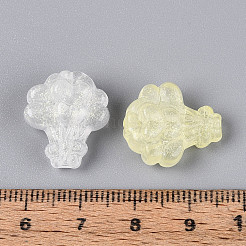 Luminous Frosted Transparent Acrylic Beads&nbsp;TACR-T029-22M