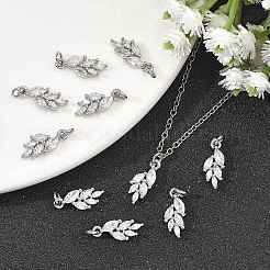 SHEGRACE Brass Clear Cubic Zirconia Charms&nbsp;XGRQ2O365-421P