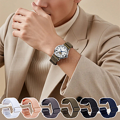 6Pcs 6 Colors Nylon Watch Bands&nbsp;AJEW-OC0015-64