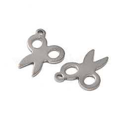 ステンレスペンダント201個  はさみチャーム  ステンレス鋼色  15x10x0.5mm  穴：1.2mm&nbsp;STAS-I330-043P