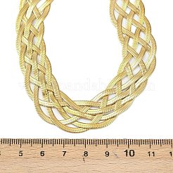 201 Stainless Steel Mesh Chain Necklaces&nbsp;NJEW-H085-01G