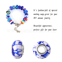 27Pcs 27 Style Acrylic & Resin & Polymer Clay Rhinestone European Beads&nbsp;FPDL-S015-05B