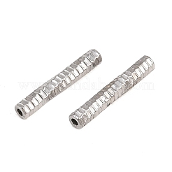 304ステンレスチューブビーズ  ステンレス鋼色  11x2mm  穴：0.5~1mm&nbsp;SA-CBA098D-08D-P