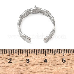 Braided 304 Stainless Steel Finger Rings Components&nbsp;SA-CBA45D5-16P