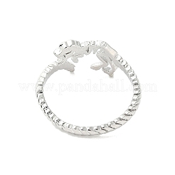 Dinosaur Skeleton Brass Open Cuff Ring for Women&nbsp;LS-RJEW-A040-02P