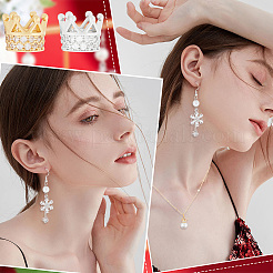 8Pcs 2 Colors Brass Micro Pave Cubic Zirconia Beads&nbsp;ZIRC-BBC0001-80