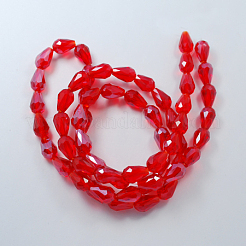 Electroplate Glass Beads Strands&nbsp;X-EGLA-R008-15x10mm-9