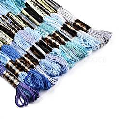 6層ポリエステル刺繍フロス  クロスステッチの糸  秋色シリーズ  ミックスカラー  0.5~1mm  約8.75ヤード（8m）/バンドル  12束/セット&nbsp;OCOR-FZ0001-01P