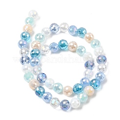 Electroplate Glass Beads Strands&nbsp;EGLA-D300-06-8mm-22