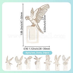 3 Sets 201 Stainless Steel Bookmarks&nbsp;STAS-DR0001-09B