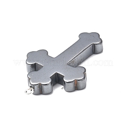 Synthetic Non-magnetic Hematite Pendant Rhinestone Settings&nbsp;G-F740-09