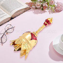 1Pc Alloy Enamel Hand Call Bell Displcy Decorations&nbsp;AJEW-GF0012-22
