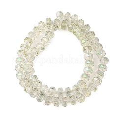 Transparent Electroplate Glass Beads Strands&nbsp;EGLA-P062-01A-HR04