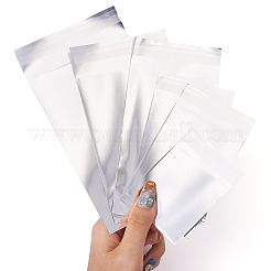 60個 6種類の長方形プラスチックセロハンバッグ  銀  8.5~18x6.4~10x0.01cm  10個/スタイル&nbsp;OPC-TA0001-08