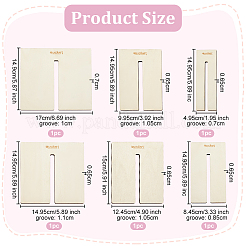 木製弓メーカーのテンプレート  ちょう結びDIYクラフトツール  バリーウッド  14.9~15x4.95~17x0.65~0.7cm  6個/セット&nbsp;WOOD-WH0105-19