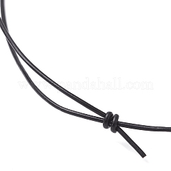 Dyed Natural Blue Crazy Agate Geometric Pendant Adjustable Black Waxed Cotton Cord Necklaces for Women&nbsp;NJEW-JN05475