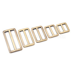 合金バックル  ストラップレザークラフトバッグベルト用  長方形  アンティークブロンズ  26~39x25.5~58.5x3~3.5mm  穴：7.5~8.5x19~51mm  16個/箱&nbsp;PALLOY-TA0002-11AB