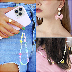 75Pcs 6 Styles Transparent Frosted Resin Beads&nbsp;RESI-TA0002-42