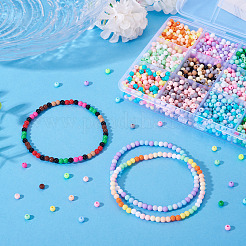 72G 12 Colors Opaque Acrylic Beads&nbsp;OACR-TA0003-91