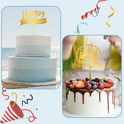 3Pcs 3 Styles Acrylic Cake Toppers&nbsp;FIND-TA0010-38B