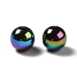 UV Plating Rainbow Iridescent Acrylic Beads&nbsp;PACR-D070-01C