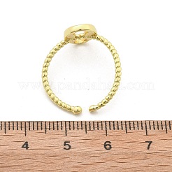 Brass Cuff Rings for Women&nbsp;RJEW-C123-08A-G