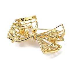 Hollow Bowknot Alloy Brooches&nbsp;JEWB-S028-03