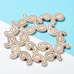合成ターコイズ染色ビーズ連売り  ティアドロップ  アンティークホワイト  27~28x19~22x4.4~4.8mm  穴：1.4mm  約18個/連  15.67~15.94''（39.8~40.5センチメートル）&nbsp;G-A218-01A